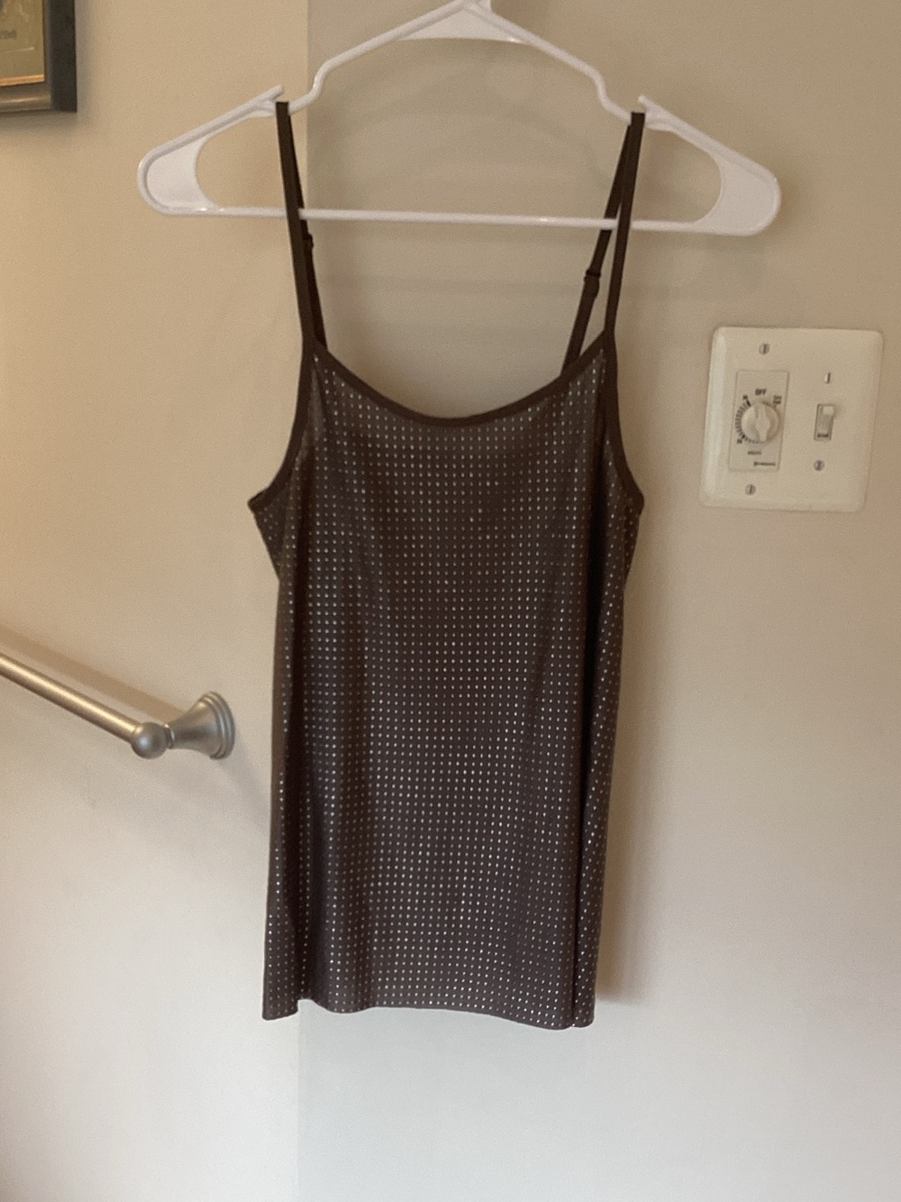 Atmosphere Brown Studded Satin Camisole